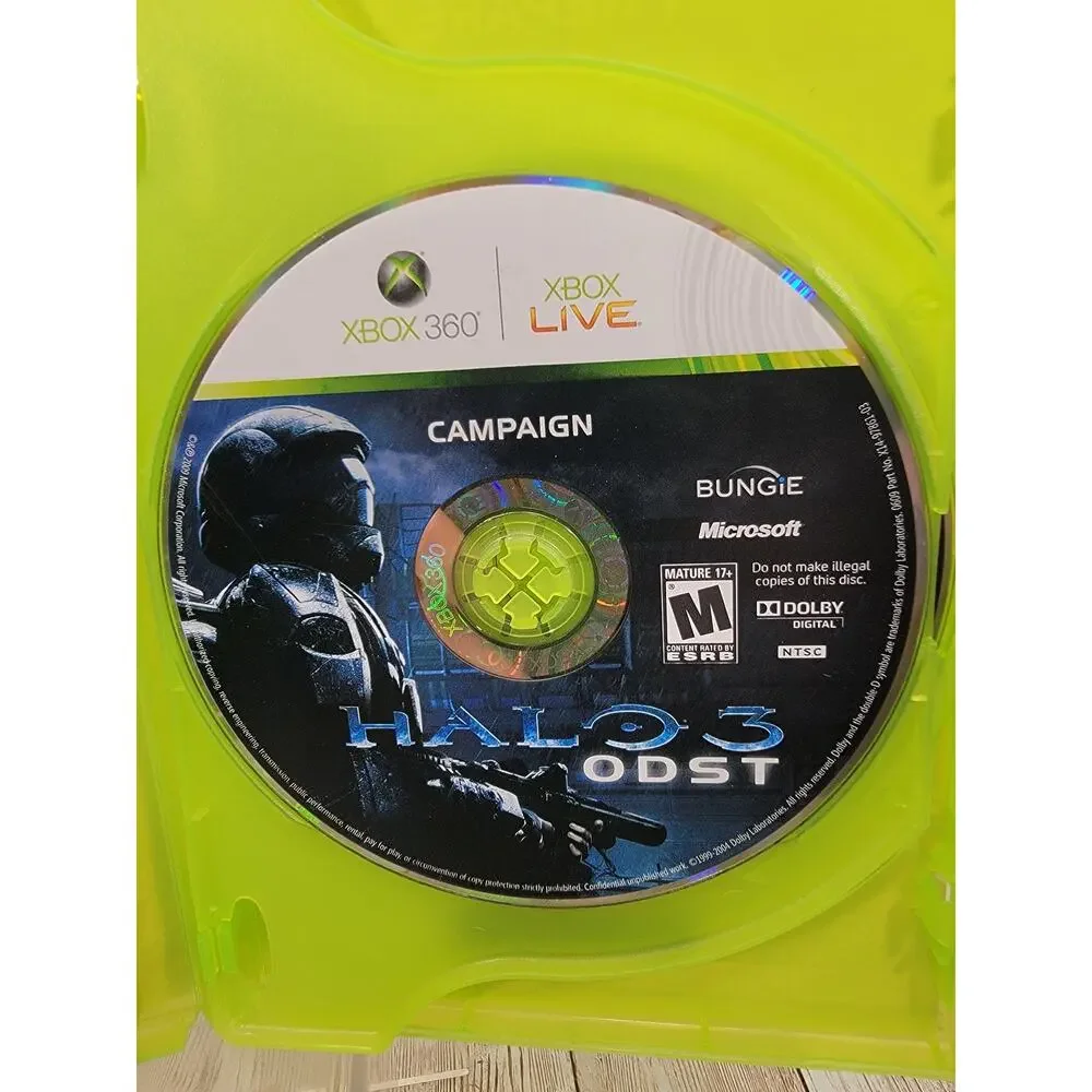 Halo 3: ODST (Microsoft Xbox 360, 2009) CIB Complete Video Game
